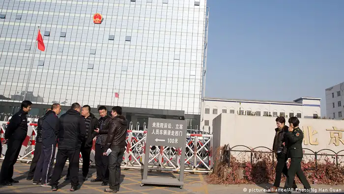 China Prozeß gegen Gao Yu Gerichtsgebäude in Peking