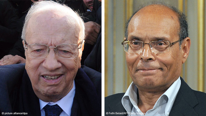 Kombi-Bild Beji Caid Essebsi und Moncef Marzouki