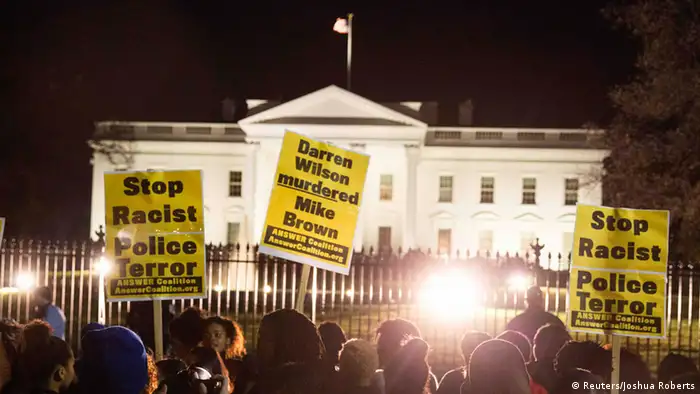 Ferguson Entscheidung Grand Jury - Protest Weißes Haus Washington 24.11.2014