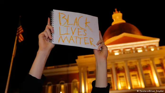 Ferguson Entscheidung Grand Jury - Protest in Boston 25.11.2014