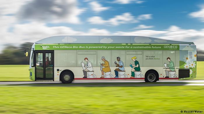 Bio-Bus in Bristol Großbritannien EINSCHRÄNKUNG