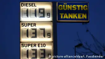 Treibstoffpreise Tankstelle 22. November 2014