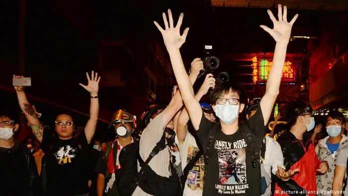 Hongkong Protest und Zusammenstöße 29.11.2014