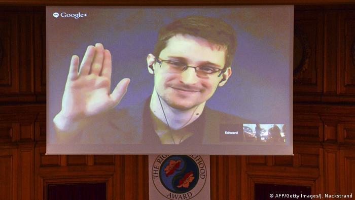 Verleihung des Alternativen Nobelpreises an Edward Snowden