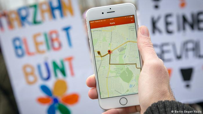 Logo Berlin Gegen Nazis Smartphone App