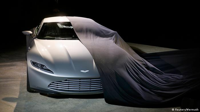 An Aston Martin DB10 unveiled at the start of the production of Spectre in 2014