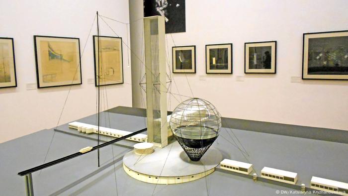 Lenin-Institut auf den Leninbergen: ein Entwurf des WChUTEMAS-Lehrlings Ivan Leonidow (c) DW/Katsiaryna Kryzhanouskaya