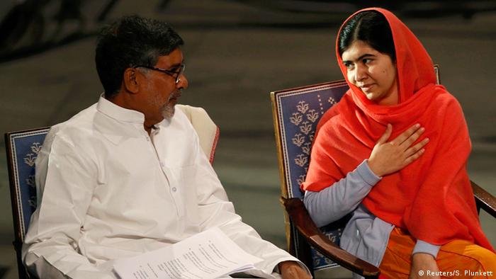 Malala Yousafzai y Kailash Satyarthi