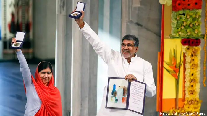Friedensnobelpreis Verleihung Malala und Satyarthi 10.12.2014 Oslo