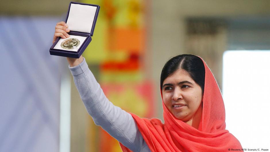 Pakistanska aktivistkinja Malala Jusafzai dobila je 2014. Nobelovu nagradu za mir kada je imala 17 godina i tako postala najmlađa dobitnica te nagrade u istoriji