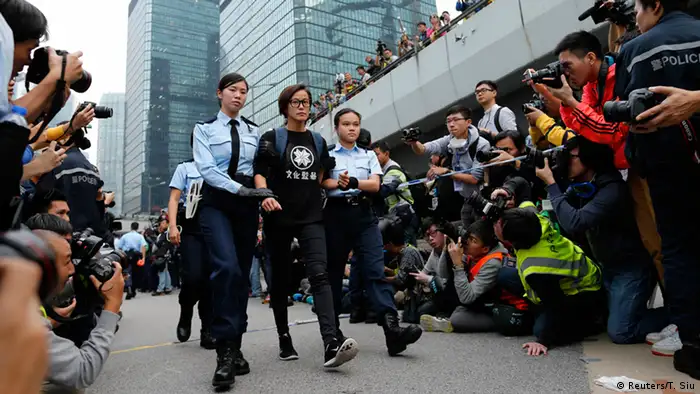 Hongkong Protest Festnahmen 11.12.2014