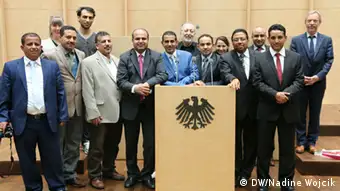 Yemen journalists at the German Bundesrat (photo: DW Akademie/Nadine Wojcik).
