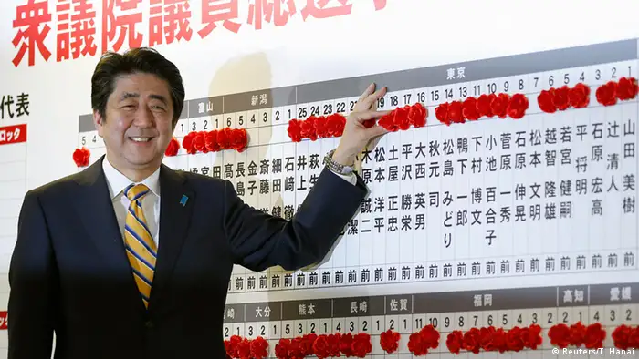 Shinzo Abe Parlamentswahl in Japan