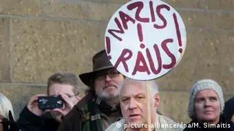 Demonstration gegen Rechtsradikale in Köln