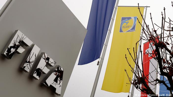 Fifa Logo Hauptquartier in Zürich