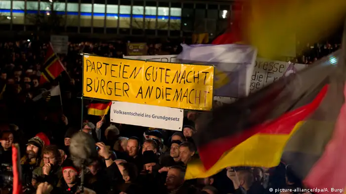Kundgebung der Pegida in Dresden 15.12.2014