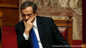 Großaufnahme von Premier Samaras (Foto: Reuters)