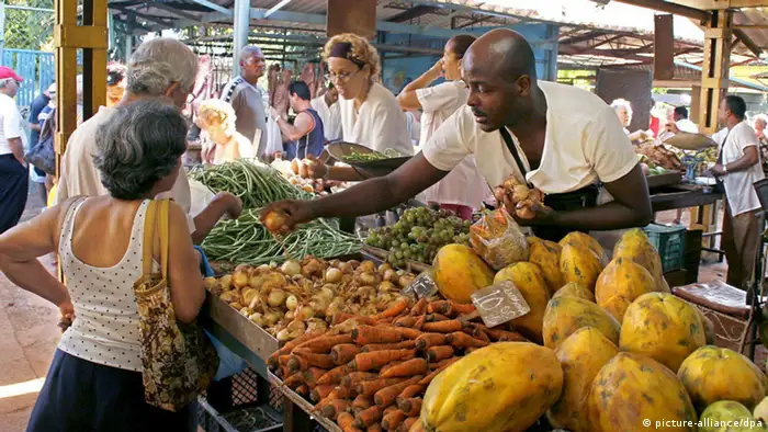 Kuba Markt Marktplatz Einkaufen Konsum Lebensmittel