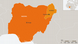 Map of Nigeria, highlighting state of Borno Map of Nigeria, highlighting state of Borno