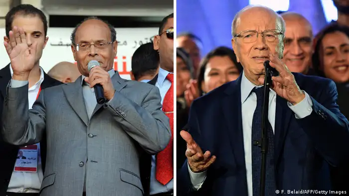 Tunesien Präsidentschaftswahl (Moncef Marzouki und Beji Caid Essebsi)
