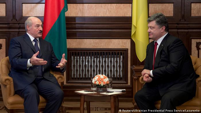 Встреча Александра Лукашенко и Петра Порошенко в Киеве