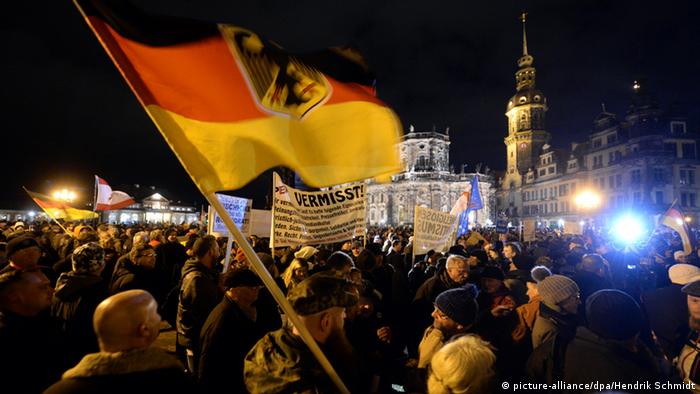 Pegida-Kundgebung in Dresden