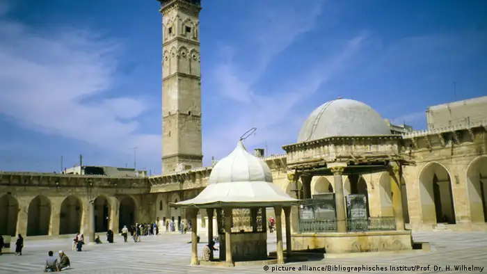 Umayyaden-Moschee in Aleppo vor der Zerstörung
