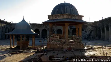 Umayyaden-Moschee in Aleppo zerstört (Syrien)