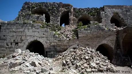 Crac des Chevaliers, Burg in Syrien - Schäden durch Konflikt