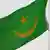 Wehende Flagge Mauretaniens