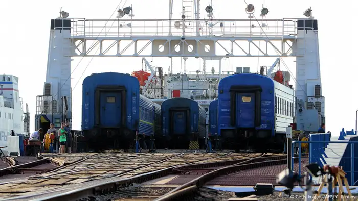 Zug Moskau-Simferopol Hafen Krim