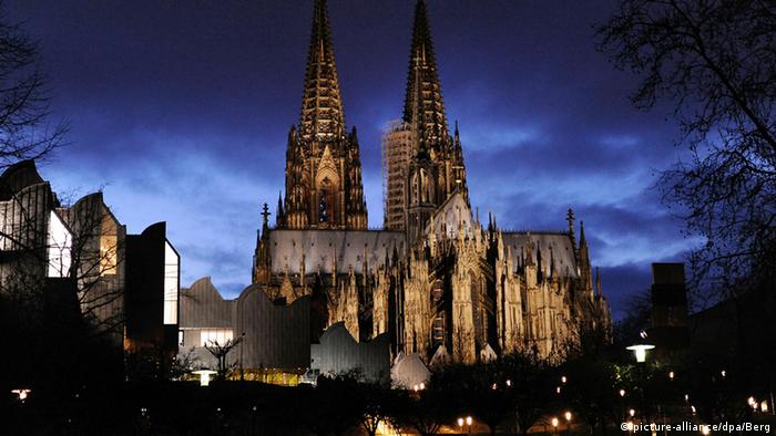 Cologne Cathedral at night, Germany
