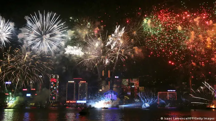 Neujahr Sylvester 31.12.2014 China Hongkong