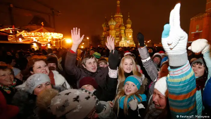 Neujahr Sylvester 31.12.2014 Moskau