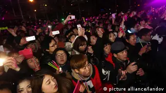 Neujahr Sylvester 31.12.2014 China Schanghai Menschenmenge