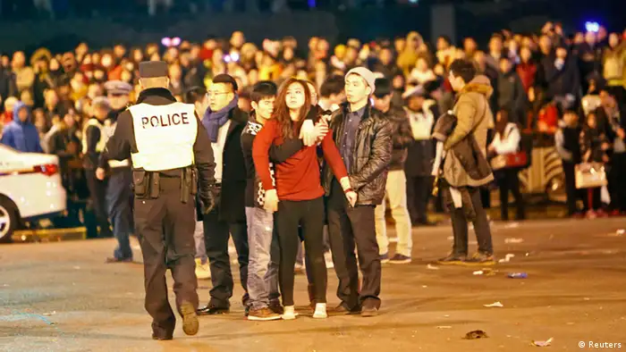Schanghai China Massenpanik während Silvesterfeier