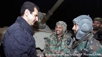 Syrien Truppenbesuch Assad 1. Jan. 2015