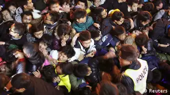 Schanghai China Massenpanik während Silvesterfeier