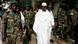 Gambian President Yahya Jammeh surrounded by his troops Gambian President Yahya Jammeh surrounded by his troops