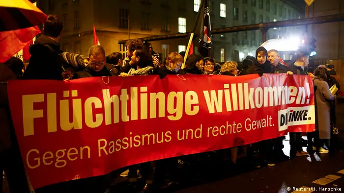 Protest gegen Pegida in Berlin