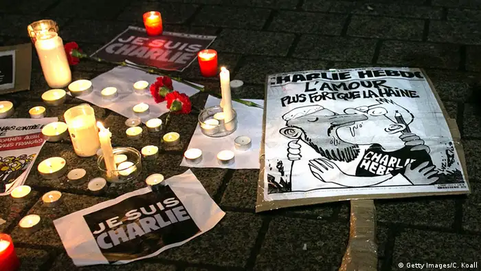 Trauer nach Anschlag auf Charlie Hebdo in Paris