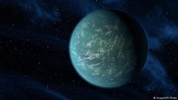 NASA illustration of Kepler-22b, in the habitable zone, the region where liquid water could exist on a planet (Imago UPi Photo)