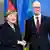 Symbolbild Ukraine - Milliardenhilfen zugesagt Jazenjuk und Merkel