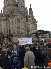 Dresden Kundgebung Pro Einwanderung Anti Pegida Demonstration 10.01.2015