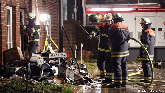 Brandanschlag auf Hamburger Morgenpost