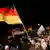 PEGIDA Demonstrators with German flag