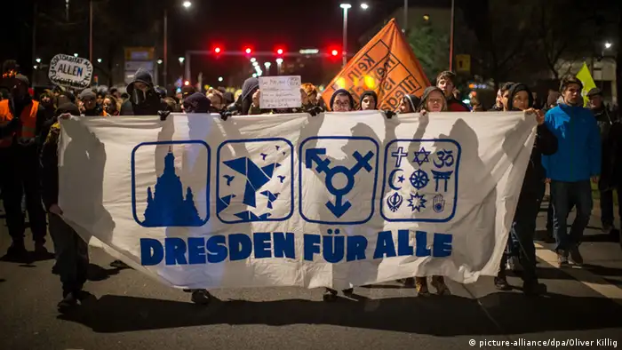 Dresden Anti-Pegida Demonstration 12.01.2015