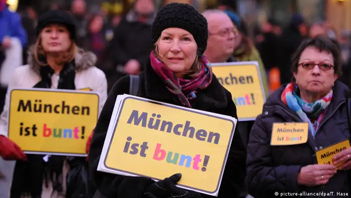 München Anti-Pegida Demonstration 12.01.2015