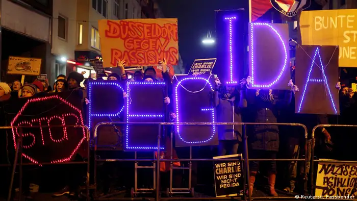 Düsseldorf Anti-Pegida Demonstration 12.01.2015