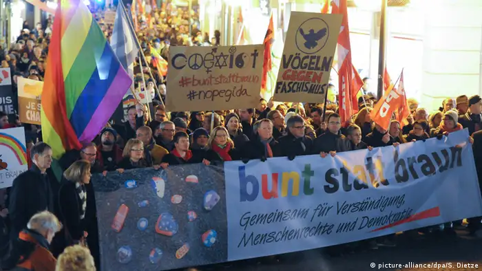 Saarbrücken Anti-Pegida Demonstration 12.01.2015